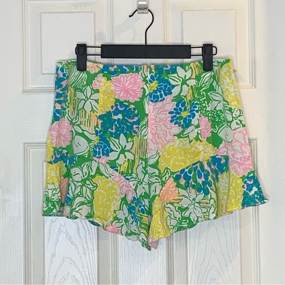 Lilly Pulitzer Womens Folly Flouncy Skort (Multi Hibiscus Stroll) Size 6 - Picture 11 of 11